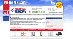 Desktop Screenshot of okna-hm.cz